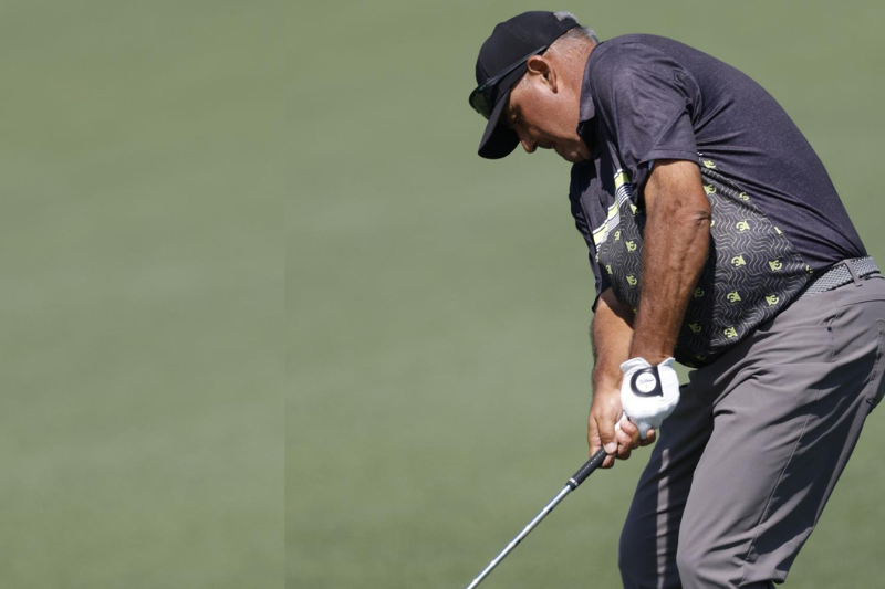 AUGUSTA (United States), 10/04/2025.- Angel Cabrera of Argentina hits on the second fairway during the first round of the 2025 Masters Tournament at the Augusta National Golf Club in Augusta, Georgia, USA, 10 April 2025. EFE/EPA/CJ GUNTHER