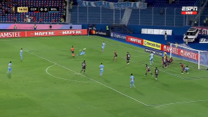 Gol en la Copa Libertadores candidato al Púskas. Captura de pantalla.