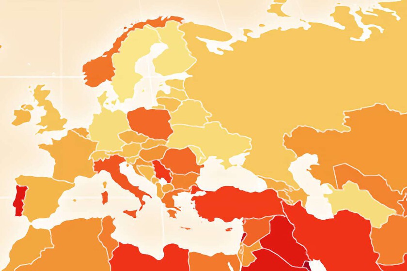 Hay países que no hacen tanto ejercicio como deberían, y este mapa expone a los más sedentarios