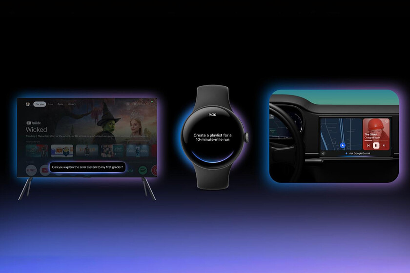 La conquista de Gemini empezó en móviles Android. Ahora va a inundar tu TV, tu reloj o incluso tu coche