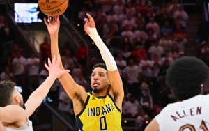 Indiana Pacers ante Cleveland Cavaliers en los playoffs de la NBA. / X: @Pacers