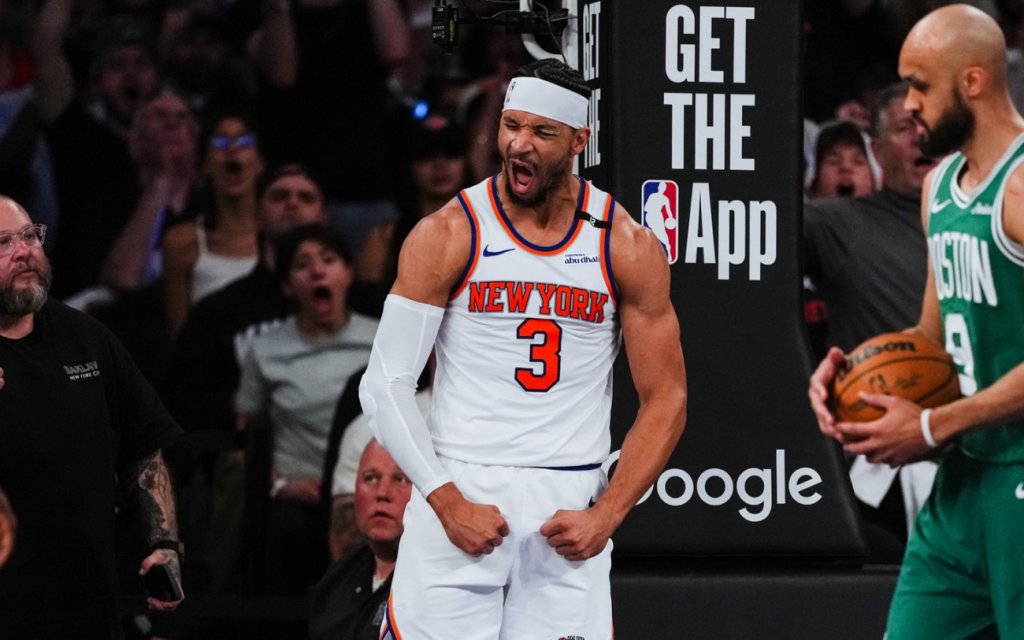 Victoria de New York Knicks sobre Boston Celtics en la NBA. / X: @nyknicks