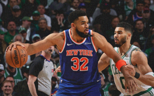 New York Knicks vs. Boston Celtics. / X: @nyknicks
