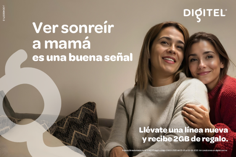 Digitel regala Gigas por el mes de las madres