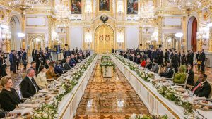 Putin ofreció recepción de gala para delegaciones extranjeras en el 80.º aniversario de la victoria soviética en la Gran Guerra Patria