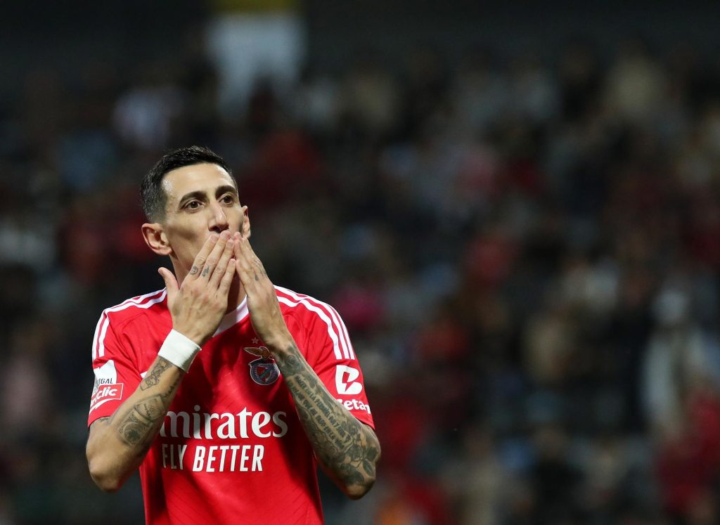 El argentino Ángel di María, delantero del Benfica. EFE/EPA/HOMEM DE GOUVEIA