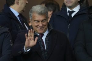 El presidente del Barcelona Joan Laporta.-EFE/ Enric Fontcuberta